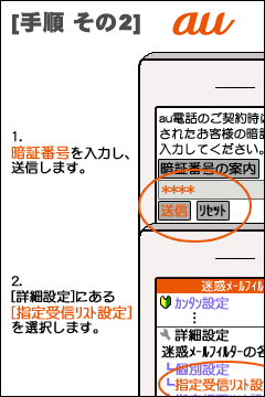 au手順その2